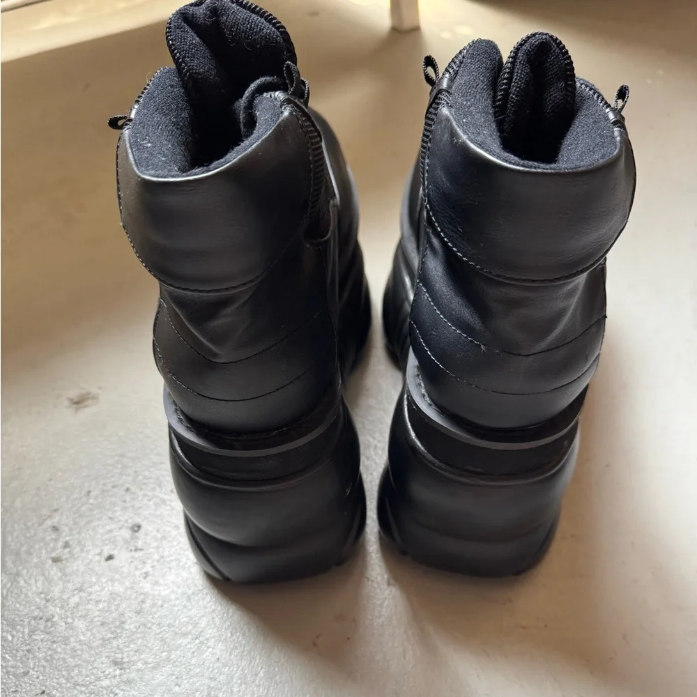 Demonia Black Platform Ankle Boots